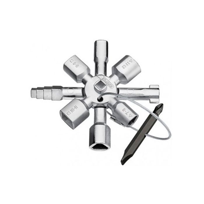Багатофункціональний ключ для електрошаф KNIPEX "TwinKey" 00 11 01