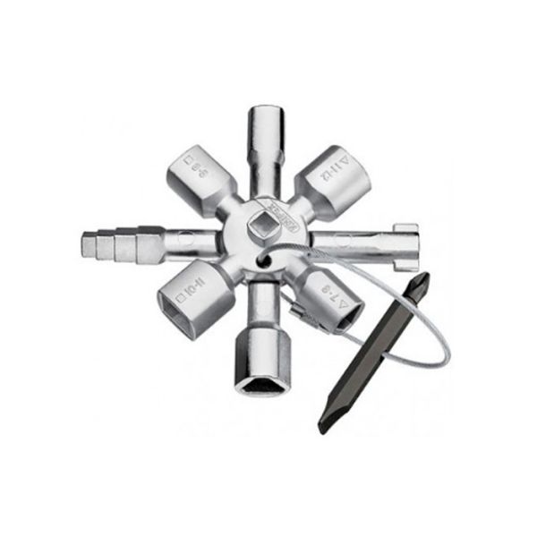 Багатофункціональний ключ для електрошаф KNIPEX "TwinKey" 00 11 01