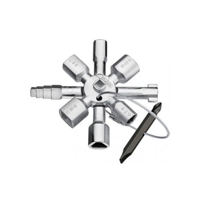 Багатофункціональний ключ для електрошаф KNIPEX "TwinKey" 00 11 01