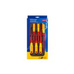 Набір діелектричних викруток із завуженим робочим кінцем KNIPEX 00 20 12 V02, шліц/Phillips