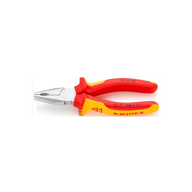 Плоскогубці комбіновані KNIPEX VDE 03 06 160