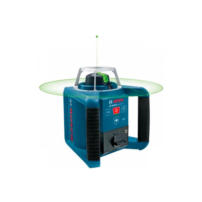 Ротаційний лазерний нівелір Bosch Professional GRL 300 HVG в чемодані з приймачем LR1, пультом RC1, тримачем WM 4, акб, з/п, окулярми, мішенню (0601061701)