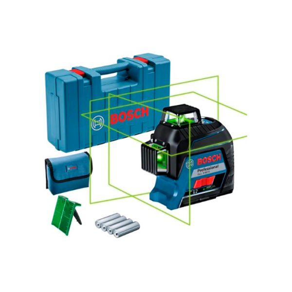Лазерний нівелір Bosch Professional GLL 3-80 G в кейсі (0601063Y00)