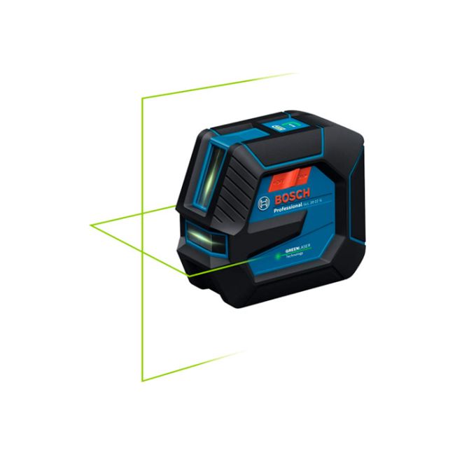 Лазерний лінійний нівелір Bosch GLL 20-22 G Professional з батарейками, штативом, тримачем LB 10 та аксесуарами (0601065601)