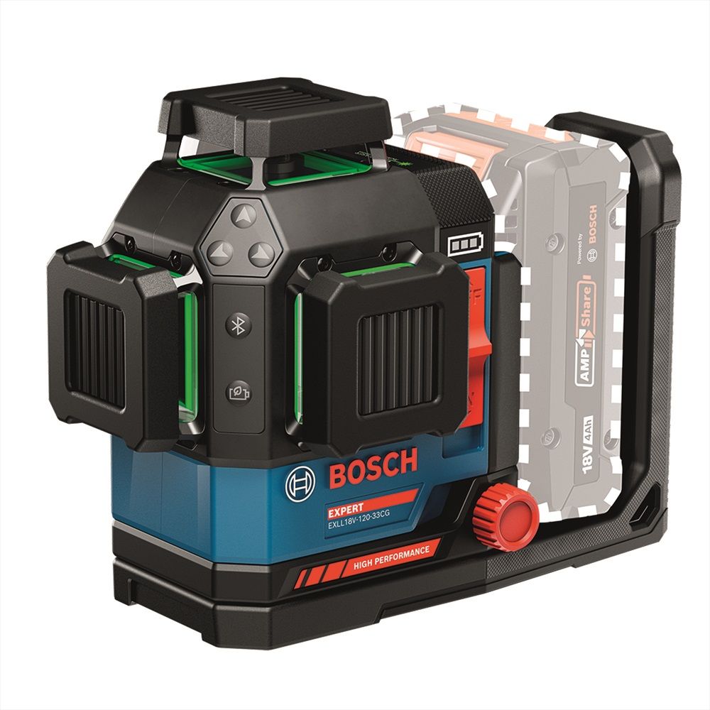 Лінійний лазерний нівелір Bosch EXPERT EXLL18V-120-33CG+DK20+Lboxx+TP (0601065B01)