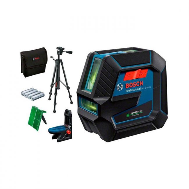 Лазерний нівелір Bosch GCL 2-50 G+RM 10+BT 150 (0601066M01)
