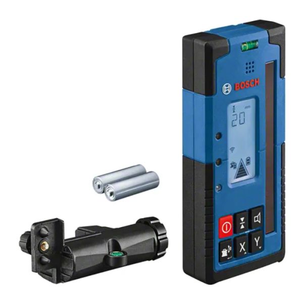 Лазерний приймач Bosch LR 60 Professional, з кронштейном RB 60 Professional та 2 батарейками 1.5В LR6 (0601069P00)