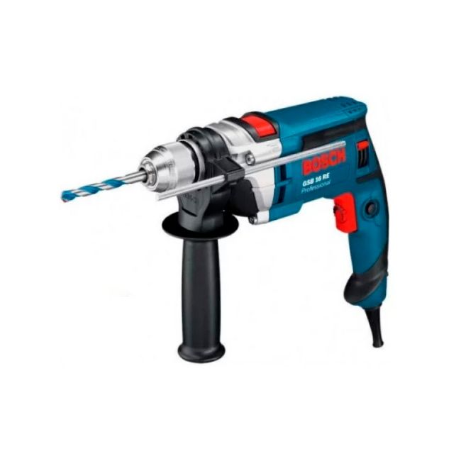 Дриль ударний Bosch Professional GSB 16 RE в чемодані з ШЗП (060114E500)