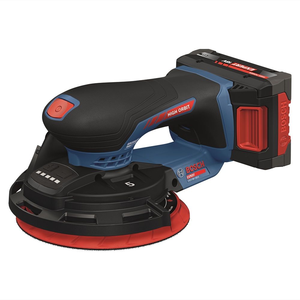 Ексцентрикова шліфувальна машина Bosch EXPERT EXEX 18V-150-5 (solo, L) (0601372900)