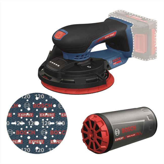 Ексцентрикова шліфувальна машина Bosch EXPERT EXEX 18V-150-5 (solo, C) (0601372901)