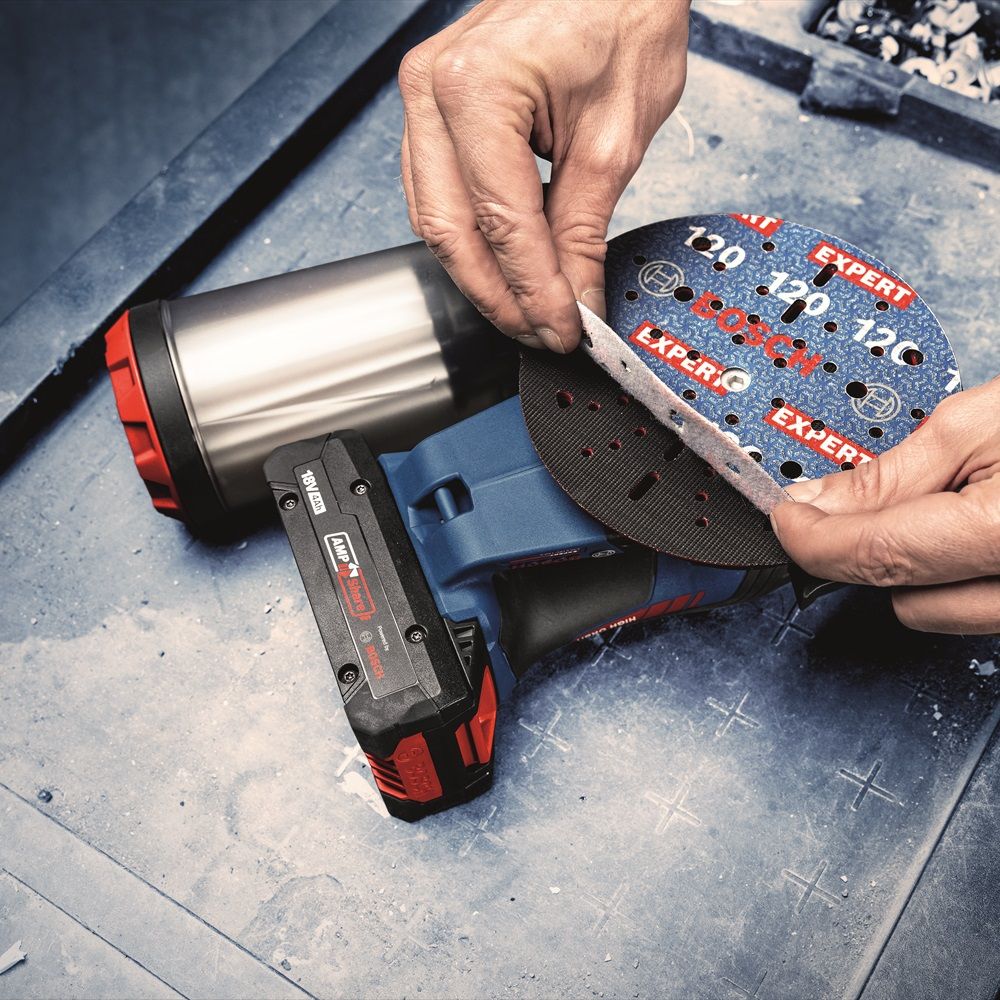 Ексцентрикова шліфувальна машина Bosch EXPERT EXEX 18V-150-5 (solo, C) (0601372901)