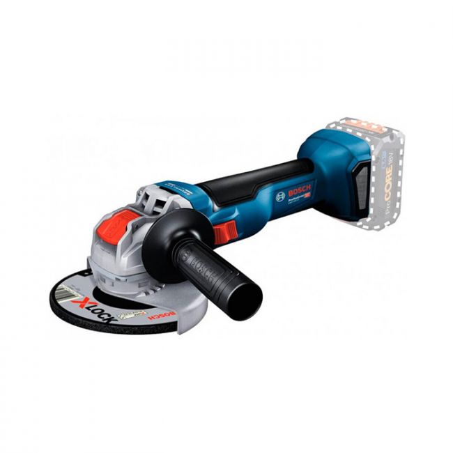 Акумуляторна кутова шліфувальна машина Bosch GWX 18V-10 (каркас) (06017B0100)