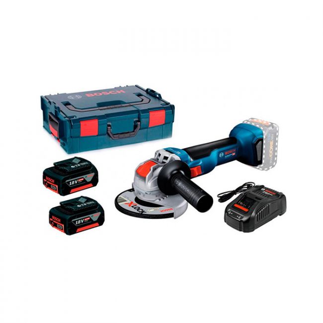 Акумуляторна кутова шліфувальна машина Bosch GWX 18V-10 (06017B0102)