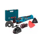 Багатофункціональний інструмент Bosch Professional GOP 12V-28 в чемодані з 2 акб 12V 2 Ah та з/п GAL 1230 CV (06018B5020)