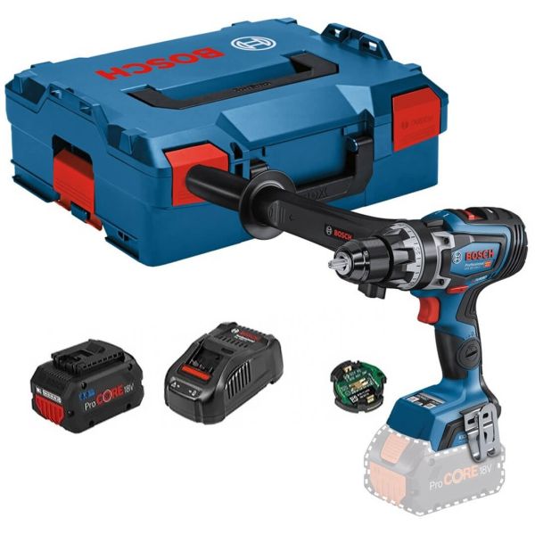 Акумуляторний дриль-шурупокрут Bosch GSR 18V-150 C Professional у L-Boxx, с 2 акб ProCore 8.0 Ah, з/п і модуль Bluetooth (06019J5005)