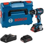 Акумуляторний ударний дриль-шурупокрут Bosch GSB 18V-90 C Professional в L-Boxx 136 з 2 акб ProCORE 18V 4.0Ah та з/п GAL 18V-40 (06019K6104)