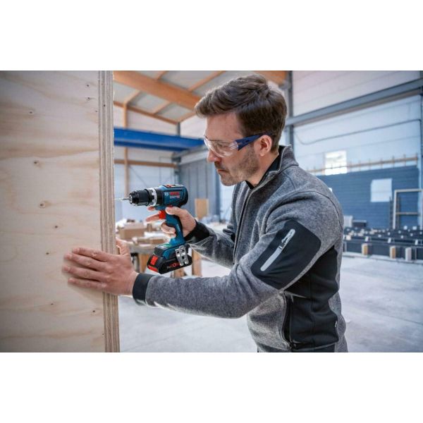 Акумуляторний ударний дриль-шурупокрут Bosch GSB 18V-90 C Professional в L-Boxx 136 з 2 акб ProCORE 18V 4.0Ah та з/п GAL 18V-40 (06019K6104)