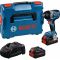 Акумуляторний ударний гайкокрут Bosch GDS 18V-750 C Professional з 2 акб ProCORE18V 8 Ah та з/п GAL 1880 CV, з модулем Bluetooth в L-BOXX 136 (06019L9002)