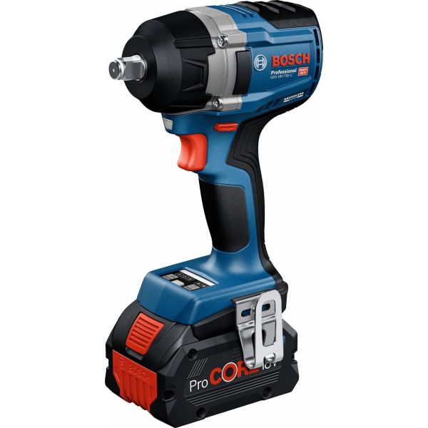 Акумуляторний ударний гайкокрут Bosch GDS 18V-750 C Professional з 2 акб ProCORE18V 8 Ah та з/п GAL 1880 CV, з модулем Bluetooth в L-BOXX 136 (06019L9002)