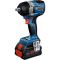 Акумуляторний ударний гайкокрут Bosch GDS 18V-750 C Professional з 2 акб ProCORE18V 8 Ah та з/п GAL 1880 CV, з модулем Bluetooth в L-BOXX 136 (06019L9002)