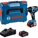 Акумуляторний ударний гайкокрут Bosch GDS 18V-750 C Professional з 2 акб GBA 18V 5 Ah та з/п GAL 18V-40, в L-BOXX 136 (06019L9003)