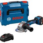 Акумуляторна кутова шліфмашина Bosch GWS 18V-11 S Professional з акб GBA 18V 5 Ah та з/п GAL 1880 CV, в L-BOXX 136 (06019N4003)