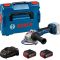 Акумуляторна кутова шліфмашина Bosch GWS 18V-11 Professional з 2 акб GBA 18V 5 Ah та з/п GAL 1880 CV, в L-BOXX 136 (06019N4103)