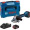Акумуляторна кутова шліфмашина Bosch GWS 18V-8 Professional з 2 акб GBA 18V 5 Ah та з/п GAL 18V-40, в L-BOXX 136 (06019N9003)