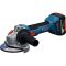 Акумуляторна кутова шліфмашина Bosch GWS 18V-8 Professional з акб GBA 18V 4 Ah та з/п GAL 18V-40, в кейсі (06019N9021)