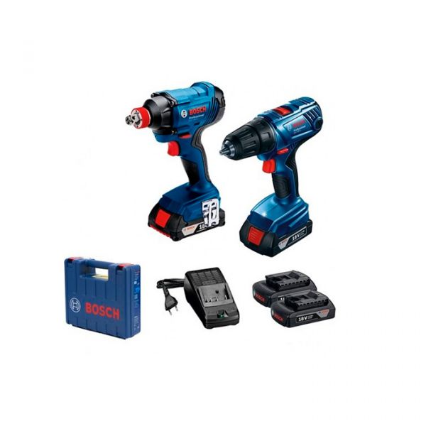 Набор аккумуляторного инструмента Bosch: гайковерт GDX 180 LI + шуруповерт GSR 180 LI (06019G5222)