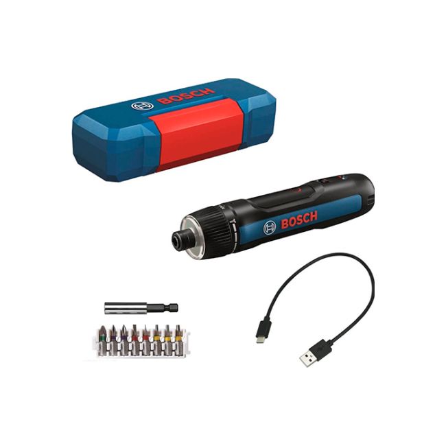 Акумуляторна електровикрутка Bosch Professional GO 3 в кейсі з набором насадок (06019H2201)