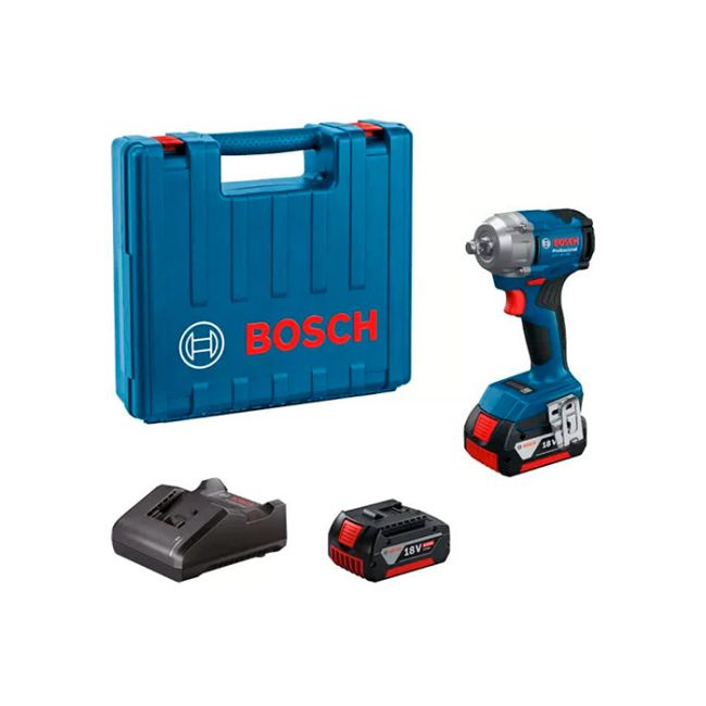 Акумуляторний ударний гайковерт Bosch GDS 18V-350 у кейсі (АКБ і ЗП) (06019M5021)