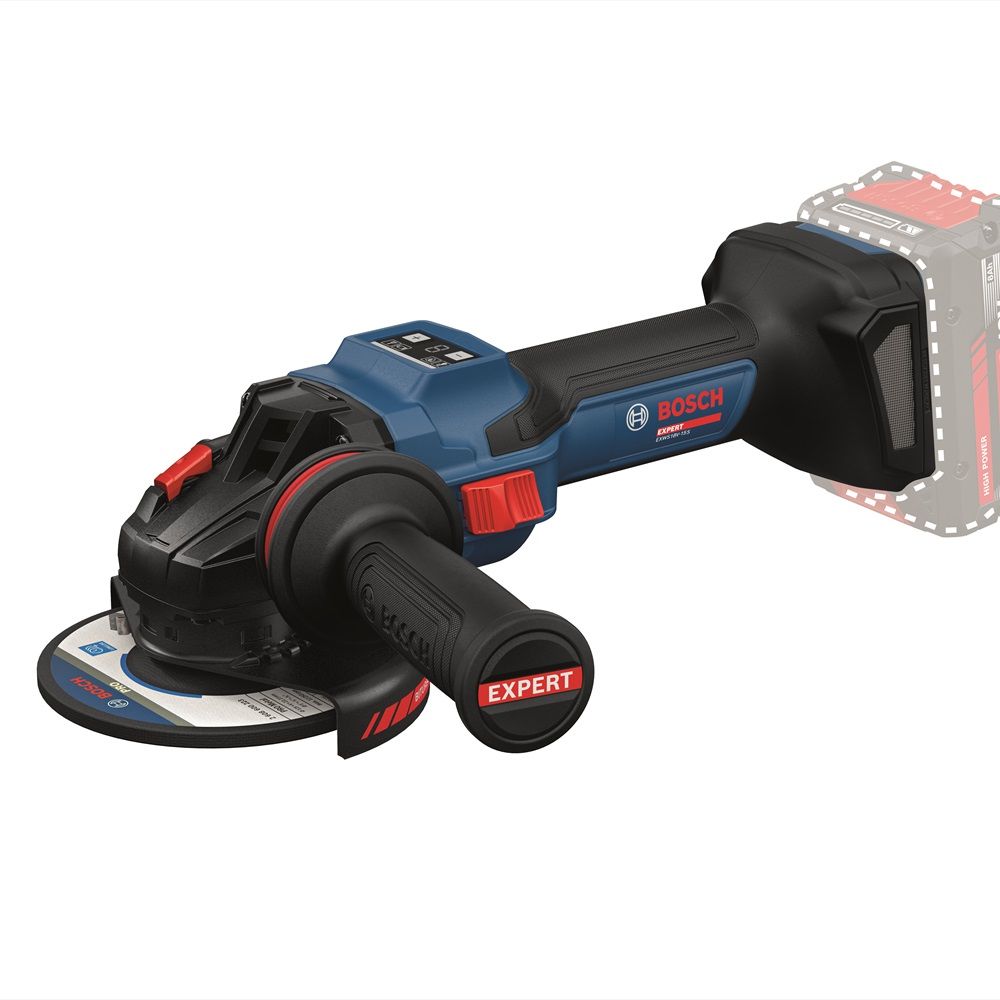 Акумуляторна кутова шліфувальна машина Bosch EXPERT EXWS18V-15S (solo; L; 125mm) (06019M6001)