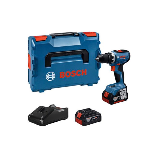 Акумуляторний дриль-шурупокрут Bosch GSR 18V-65 Professional, 2 акб GBA 18V 5.0Ah та з/п GAL 18V-40, у кейсі L-BOXX 136 (06019N3203)