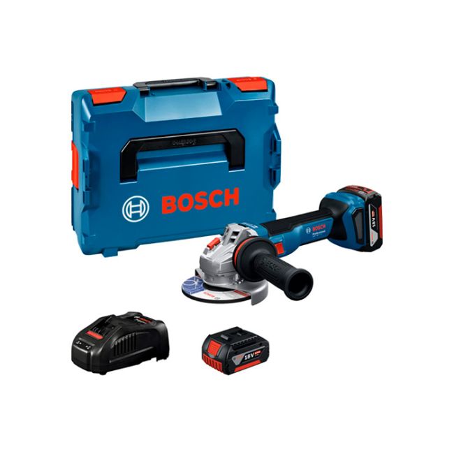 Акумуляторна кутова шліфувальна машина Bosch GWS 18V-11 S Professional L-BOXX (АКБ і ЗП) (06019N4002)