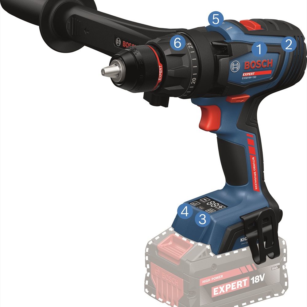 Ударний дриль-шуруповерт Bosch EXPERT EXSB18V-150 (solo; L) (06019R3200)