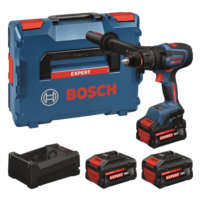 Ударний дриль-шуруповерт Bosch EXPERT EXSB18V-150 (акумулятори 2 x 8.0Ah EXBA, 1 x 5.5Ah EXBA, зарядний пристрій GAL 12V/18V-80, L) (06019R3202)