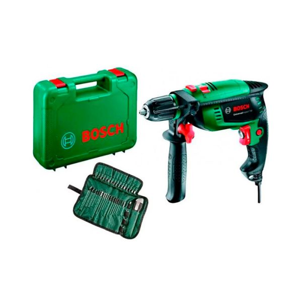 Дриль ударний Bosch UniversalImpact 700 в чемодані з набором з 39 насадками (060313100A)