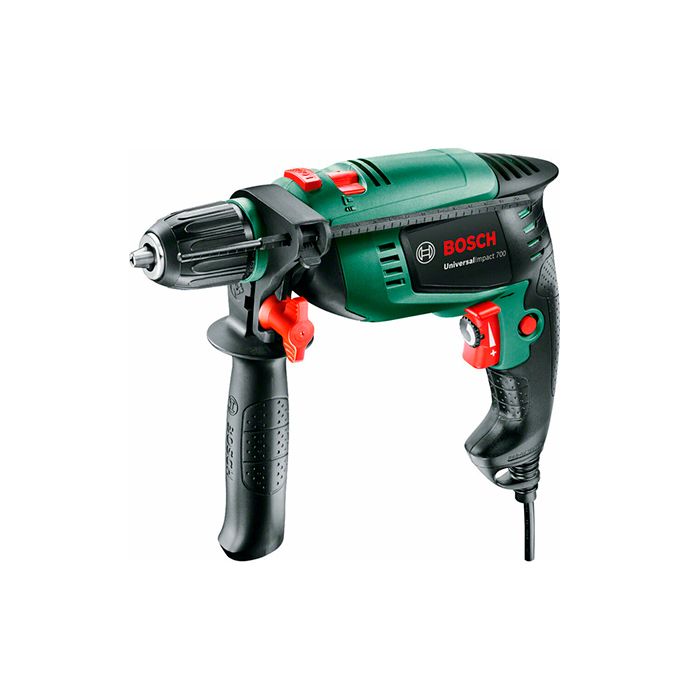 Дриль ударний Bosch UniversalImpact 700 + Набір біт та свердел X-line 15 шт. (060313100F)