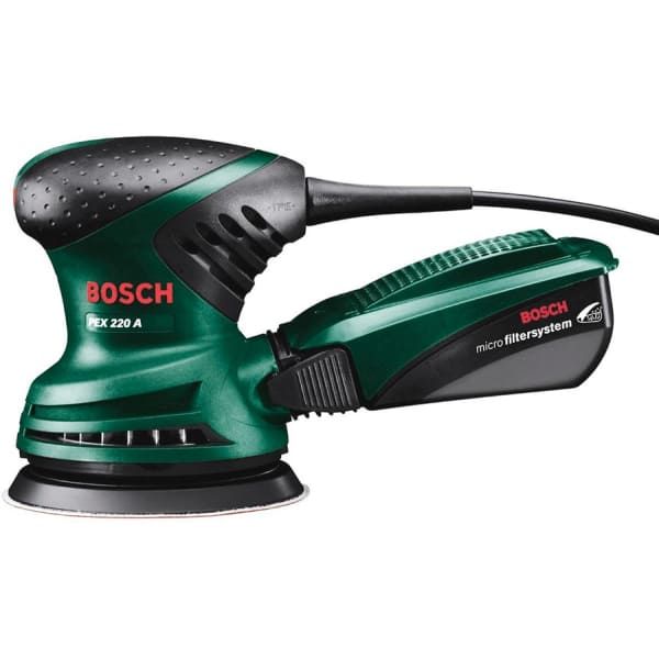 Ексцентрикова шліфмашина Bosch PEX 220 A, 1 шліфувальний аркуш Red Wood (0603378000)