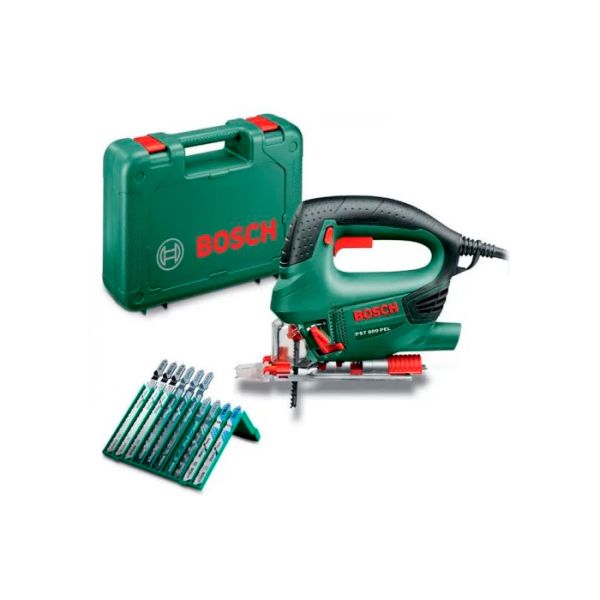 Лобзик Bosch PST 800 PEL Compact в чемодані з набором 10 пилок (06033A0101)