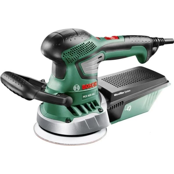 Ексцентрикова шліфувальна машина Bosch PEX 400 AE у валізі (06033A4000)