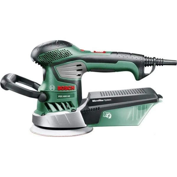 Ексцентрикова шліфувальна машина Bosch PEX 400 AE у валізі (06033A4000)
