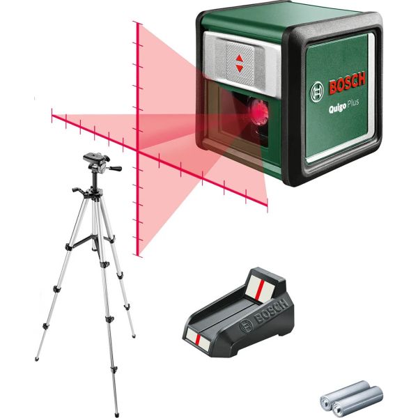 Лазерний нівелір Bosch Quigo Plus зі штативом та мішенню (0603663602)