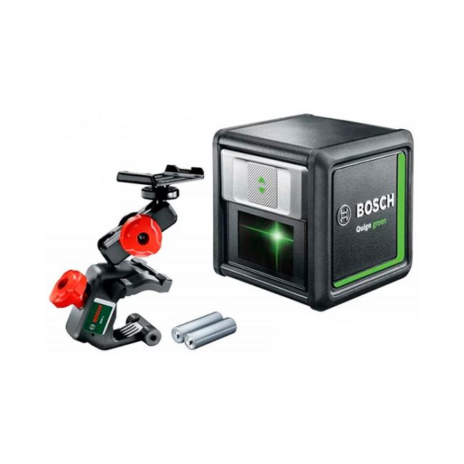 Лазерний нівелір Bosch Quigo green з тримачем MM 2 та адаптером (0603663C02)