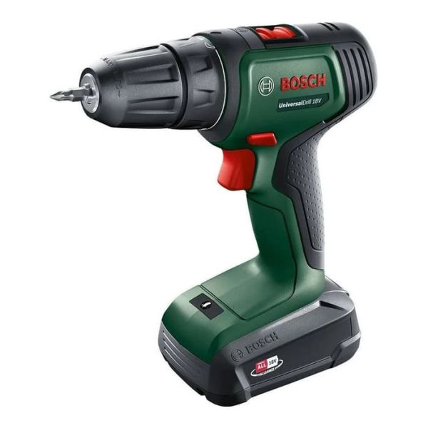 Акумуляторний дриль-шурупокрут Bosch UniversalDrill 18V в чемодані з 1 акб PBA 18V 1.5Ah W-A та з/п AL 1810 CV (06039D4001)