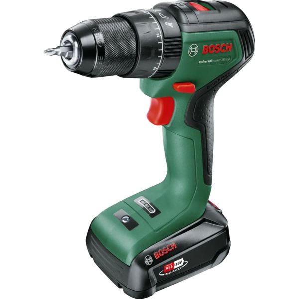Акумуляторний ударний дриль-шурупокрут Bosch Universal Impact 18 V-60 із 1 акб 2 Ah, з/п AL 18 V-20 (06039D7101)