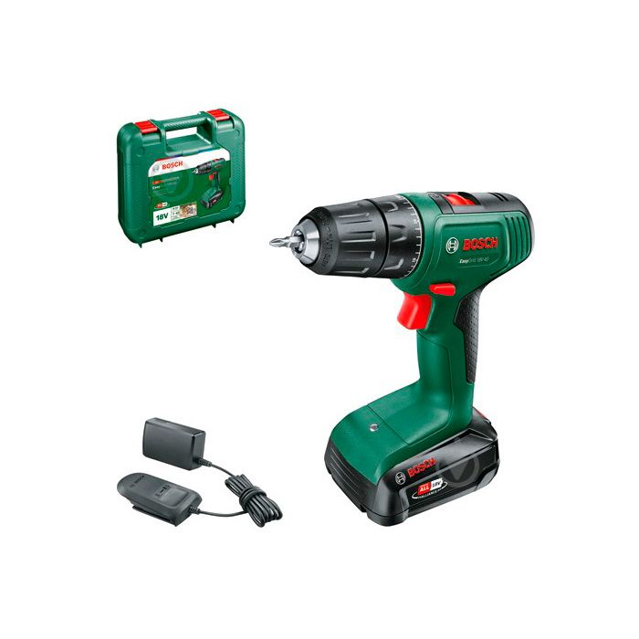 Акумуляторний дриль-шуруповерт Bosch Easydrill 18V-40 з 1 акб 2,0Aч, з/п AL 18V-20 в кейсі (06039D8004)