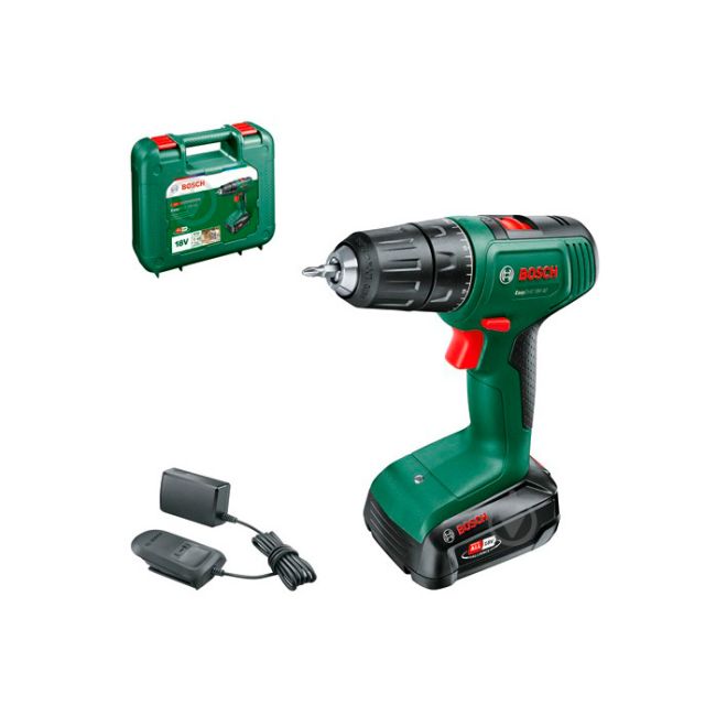 Акумуляторний дриль-шуруповерт Bosch Easydrill 18V-40 з 1 акб 2,0Aч, з/п AL 18V-20 в кейсі (06039D8004)