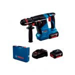 Акумуляторний перфоратор Bosch Professional GBH 187-LI в чемодані з 2 акб GBA 18V 5Ah та з/п GAL 1880 CV (0611923121)